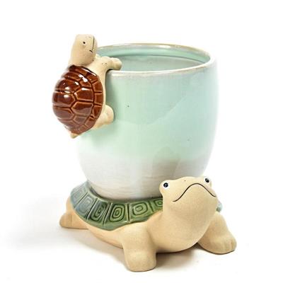 CASPO IN CERAMICA CON ANIMALETTO 20X15XH17 CM