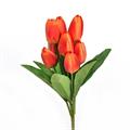 FIORE BOUQUET 9 TULIPANI 44 CM ARANCIO