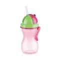 BOTTIGLIA PER BAMBINI CON CANNUCCIA 300ML ROSA BAMBINI