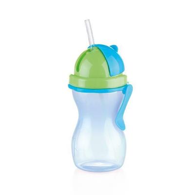 BOTTIGLIA PER BAMBINI CON CANNUCCIA 300ML BLU BAMBINI