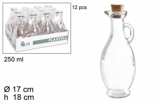 BOTTIGLIA OLIERA SIVIGLIA IN VETRO 250ML H18CM