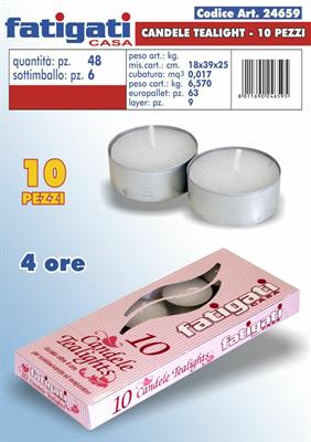 CANDELA TEALIGHT CONF.10PZ