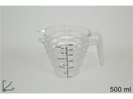 CARAFFA GRADUATA IN PLASTICA 500ML