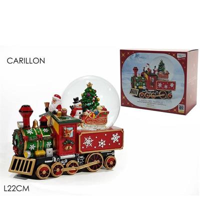 CARILLON LOCOMOTIVA CON MUSICA 22 CM