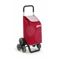 CARRELLO PORTASPESA TRIS FLORAL COL. ROSSO