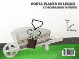 CASPO PORTAPIANTA IN LEGNO CARRIOLA