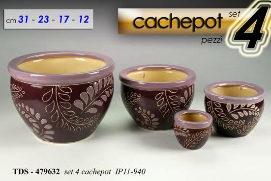 CASPO SET 4PZ COL. BORDEAUX D.31/23/17/12