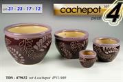 CASPO SET 4PZ COL. BORDEAUX D.31/23/17/12