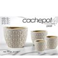 CASPO SET 4PZ DECORO EGIZIA BEIGE CHIARO