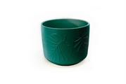 CASPO IN CERAMICA PALM D.22XH18,5CM COLORE VERDE