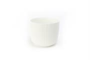 CASPO IN CERAMICA LINES D.19XH16CM COLORE BIANCO