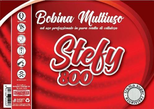 CARTA BOBINA STEFY 2VELI 800 STRAPPI CONF. 2 ROTOLI