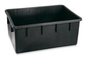 CASSA RETTANGOLARE IN PLASTICA 160LT COLORE NERO