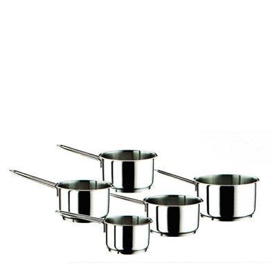 CASSERUOLA INOX 1 MANICO ALICE SET 5 PZ 12/14/16/18/20 CM