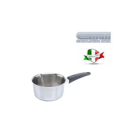 CASSERUOLA CONICA 16 CM INOX CON MANICO MOD. ECHO BAKALITE