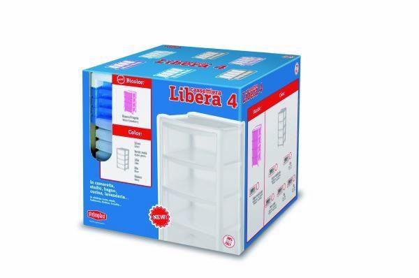 CASSETTIERA LIBERA 4 BIANCA