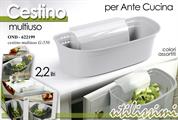 CESTINO RIFIUTI LAVELLO 2,20LT COLORI ASS.