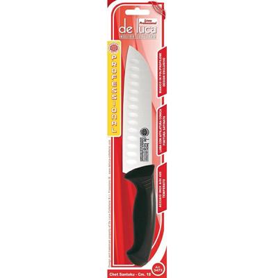 COLTELLO SANTOKU INOX MANICO PLASTICA 28 CM