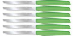 COLTELLI DA TAVOLA CONF. 6PZ COLORE VERDE MADE IN ITALY