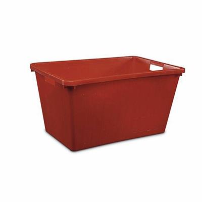 CONTENITORE RETTANGOLARE 65LT 65X42X35CM COLORE ROSSO