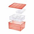 CONTENITORE BOX LINEA 13,8LT CON COPERCHIO ED ORGANIZER COLO