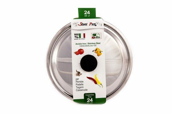 COPERCHIO INOX STANDARD CM.12 STEEL PAN