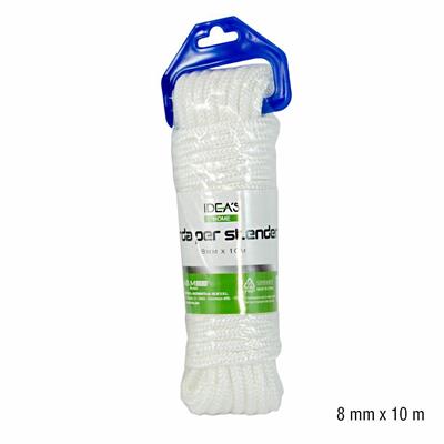 CORDA STENDIBIANCHERIA 8MMX10MT COLORE BIANCO