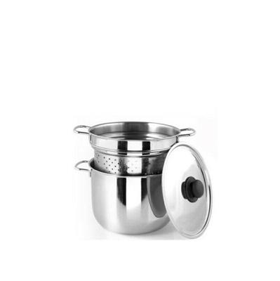 CUOCIPASTA INOX C/COPERCHIO VETRO REALTERM 22 CM ART. CP222