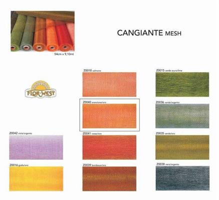 DECO CANGIANTE 54CMX9,10MT ARANCIO/ORO