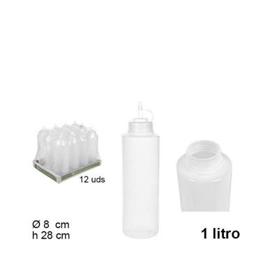 DISPENSER DOSATORE TRASPARENTE IN PLASTICA 1 LT