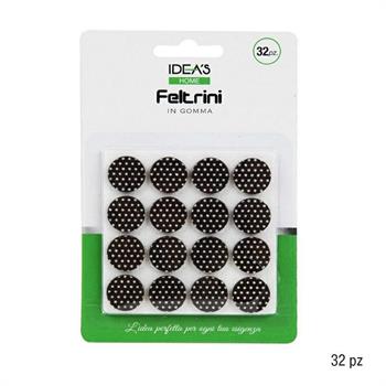 FELTRINI ROTONDI D.1,9 CM CONF.3 PZ COLORE NERO