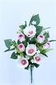 FIORE MAZZO FRONTALE MAGNOLIA 16FIORI 52CM COLORE WHITE/PINK