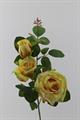 FIORE RAMO ROSA 74CM CON 3FIORI COLORE YELLOW