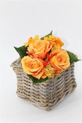 FIORE MAZZETTO ROSE COLORE ORANGE