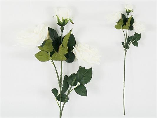 FIORE ROSA BIANCA 3FIORI 88CM