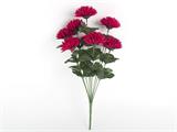 FIORE CRISANTEMO 9 FIORI 45 CM COLORE FUCSIA