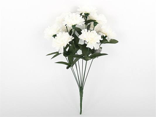 FIORE GAROFANO 10FIORI 45CM COLORE BIANCO