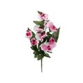 FIORE BOUQUET ORCHIDEA ROSA 9 FIORI 55 CM