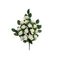 FIORE BOUQUET ROSA 16 FIORI 58 CM COLORE BIANCO