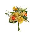 FIORE BOUQUET ROSE 5 FIORI 35 CM COLORE GIALLO