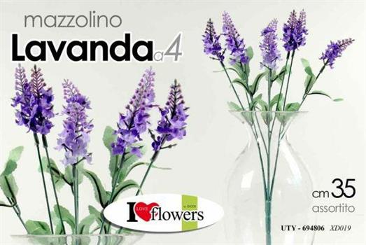 FIORE RAMETTO LAVANDA 4FIORI 35CM