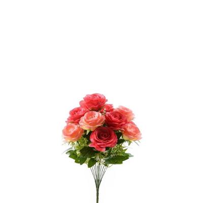 FIORE BOUQUET ROSE 40 CM 13 FIORI