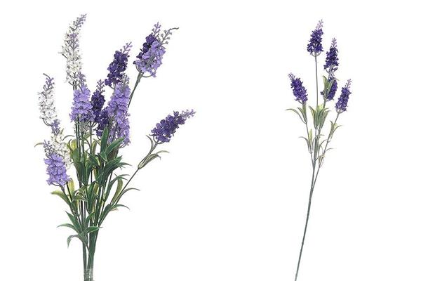 FIORE RAMOSCELLO FIORI DI LAVANDA 73CM COLORI ASS.