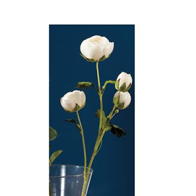 FIORE RANUNCOLO BIANCO 66 CM 4 FIORI