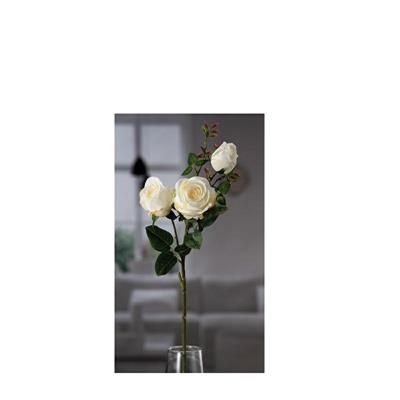 FIORE ROSA 3 FIORI 80 CM COLORE BIANCO