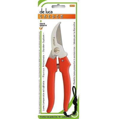 FORBICE DA GIARDINO INOX MANICO PLASTICA 19 CM