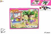 GIOCO COSTRUZIONI BAR CON TAVOLINO GIRLS 67PZ