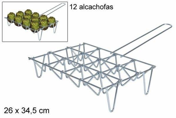 GRIGLIA CARCIOFI 12POSTI 26X34,5CM