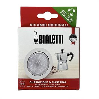 GUARNIZIONE 3 PZ + 1 PIASTRINA 1 TZ BIALETTI