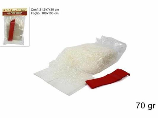 KIT CESTO CON FIOCCO E FOGLIO 70GR 100X100CM